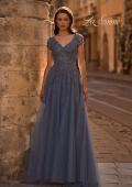 Picture of: Tulle A Line Gown with Lace Applique and V Neck, Style: 29380, Main Picture