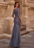 Picture of: Tulle Gown with Lace Applique and Illusion Top, Style: 29226, Back Picture