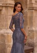 Picture of: Tulle Gown with Lace Applique and Illusion Top, Style: 29226, Detail Picture 2