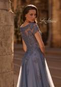Picture of: Tulle A Line Gown with Lace Applique and V Neck, Style: 29380, Detail Picture 2