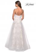 Picture of: Empire Waist Lace Ball Gown with Sweetheart Neckline in White Nude, Style: 27263, Back Picture