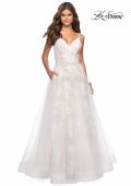 Picture of: Empire Waist Lace Ball Gown with Sweetheart Neckline in White Nude, Style: 27263, Detail Picture 1