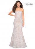 Picture of: Long Mermaid Lace Prom Dress with Beading in White Nude, Style: 27178, Detail Picture 2