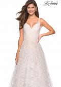 Picture of: Unique Sequin Prom Gown with Sweetheart Neckline in White Nude, Style: 27199, Detail Picture 3