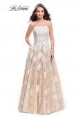 Picture of: Strapless A-line Prom Dress with Tulle in White, Style: 25925, Main Picture