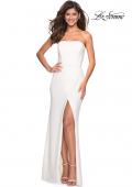 Picture of: Simple Strapless Prom Dress with Double Strap Back in White, Style: 27035, Main Picture