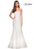 Picture of: sequin Strapless Mermaid Prom Dress in White, Style: 27791, Main Picture