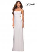 Picture of: Prom Dress with Side Cut Out and High Side Slit in White, Detail Picture 8