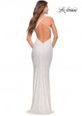 Picture of: Luxurious Soft Sequin Dress with V Neckline, Style: 30523, Detail Picture 13