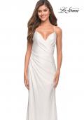 Picture of: Jersey Gown with Wrap Style Front and Rhinestones, Style: 30465, Detail Picture 14
