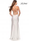 Picture of: Jersey Gown with Wrap Style Front and Rhinestones, Style: 30465, Detail Picture 15
