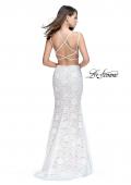 Picture of: Two Piece Mermaid Dress with Beading and Lace in White, Style: 25771, Back Picture