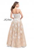 Picture of: Strapless A-line Prom Dress with Tulle in White, Style: 25925, Back Picture