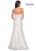 Picture of: sequin Strapless Mermaid Prom Dress in White, Style: 27791, Back Picture