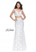 Picture of: Two Piece Mermaid Dress with Beading and Lace in White, Style: 25771, Detail Picture 1