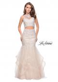 Picture of: Two Piece Lace Prom Dress with Tulle Skirt in White, Style: 26071, Detail Picture 1