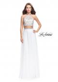 Picture of: Two Piece Dress with Chiffon Skirt and Lace Top in White, Style: 26288, Detail Picture 1