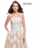 Picture of: Strapless A-line Prom Dress with Tulle in White, Style: 25925, Detail Picture 2