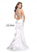 Picture of: Mikado Mermaid Dress with Embellished High Neckline in White, Style: 25838, Detail Picture 2