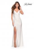 Picture of: Jersey Gown with Wrap Style Front and Rhinestones, Style: 30465, Detail Picture 4