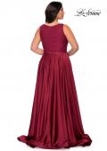 Picture of: A-line Plus Size Dress with Lace Sequin Bodice in Wine, Style: 29004, Detail Picture 5