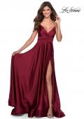 Picture of: Elegant Satin Prom Gown with Empire Waist in Red, Style: 28571, Main Picture
