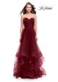 Picture of: Tulle Ball Gown with Sweetheart Neckline in Wine, Style: 25446, Detail Picture 1