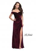 Picture of: Off the Shoulder Mermaid Gown with Strappy Back and Train, Style: 25213, Detail Picture 3
