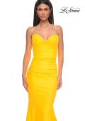 Picture of: Simple Jersey Mermaid Prom Dress with Sweetheart Neckline in Yellow , Style 32872, Detail Picture 23