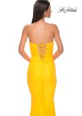 Picture of: Simple Jersey Mermaid Prom Dress with Sweetheart Neckline in Yellow , Style 32872, Detail Picture 24