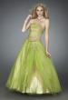 Picture of: Multi Toned Long Prom Dress with Lace Appliques in Green, Style: 11788, Main Picture