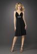 Picture of: Sultry Long Prom Gown with Brooch and Open Back in Black, Style: 12764, Main Picture