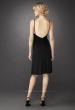 Picture of: Sultry Long Prom Gown with Brooch and Open Back in Black, Style: 12764, Back Picture