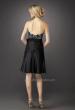 Picture of: Lace Bodice Short Dress with A-line Skirt and Bow in Black, Style: 12836, Back Picture