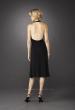 Picture of: Short Halter Dress with Brooch and Open Back in Black, Style: 12839, Back Picture