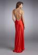 Picture of: Cowl Neck Prom Dress with Sparkling Straps in Red, Style: 13186, Back Picture
