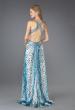 Picture of: Leopard Print Dress with Beaded Straps and Cut Outs in Blue, Style: 13453, Back Picture