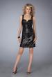 Picture of: Short Sequined Dress with Sweetheart Neckline in Black, Style: 13457, Main Picture