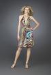 Picture of: Printed Halter Cocktail Dress with Criss Cross Back in Multi, Style: 14027, Main Picture