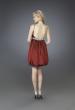 Picture of: Short Cocktail Dress with Bubble Skirt and Beaded Belt in Red, Style: 14051, Back Picture