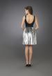 Picture of: Short Cocktail Dress with Beaded Bodice in Black Multi, Style: 14083, Back Picture