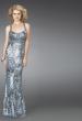 Picture of: Printed Scoop Neck Prom Dress with Open Crossed Back in Multi, Style: 14185, Main Picture