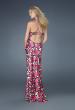 Picture of: Printed Prom Dress with Ruched Sweetheart Neckline in Multi, Style: 14221, Back Picture