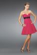 Picture of: Short Strapless Dress with Bow Bodice and Pleated Skirt in Pink, Style: 14311, Main Picture