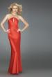 Picture of: Keyhole Halter Prom Gown with Beaded Straps in Red, Style: 14583, Back Picture