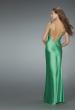 Picture of: Deep V Neck Prom Dress with Center Slit in Green, Style: 14600, Back Picture