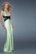 Picture of: Deep V Neck Prom Dress with Criss Cross Back in Green, Style: 14660, Detail Picture 2