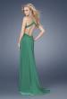 Picture of: Sexy Prom Dress with Side Cut Outs and Slit in Green, Style: 15015, Back Picture