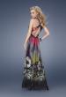 Picture of: Printed Prom Gown with Accent Beading in Multi, Style: 15057, Back Picture