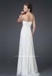 Picture of: Strapless Gown with Ruched Bodice and Beaded Waist in White, Style: 15282, Back Picture
